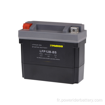 Batterie de démarrage de motocyclettes au lithium-ion de 12,8 V 6AH 6AH BS